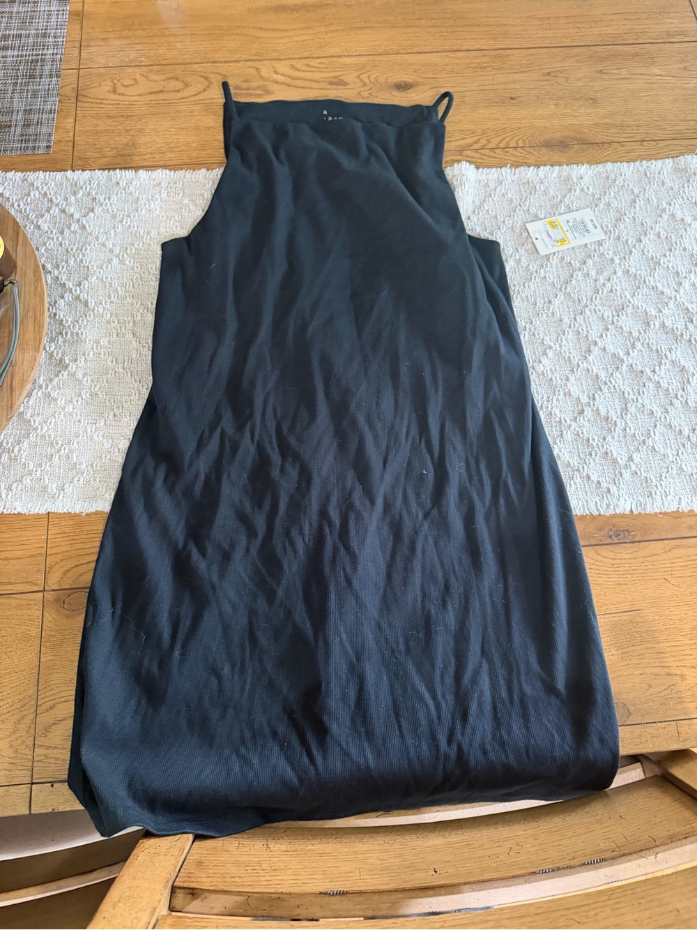 a new day Black Mini Slip Dress with Spaghetti Straps